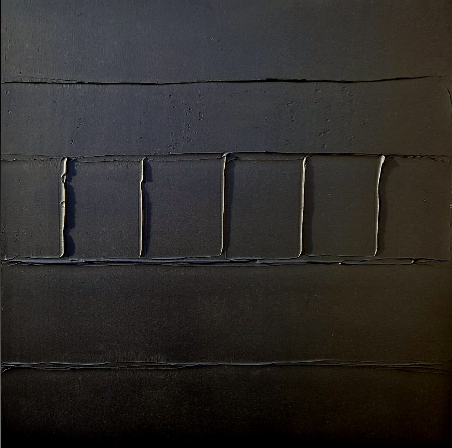 MONOCHROME NOIR 7R Sandrine Hartmann Original painting for sale