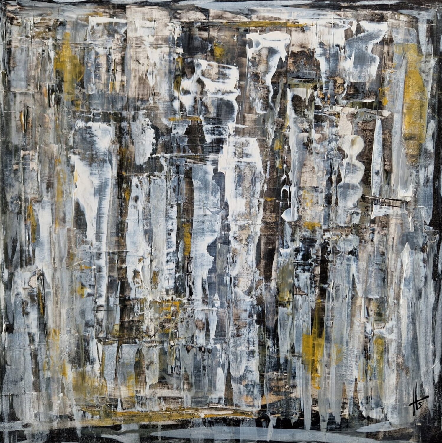 NUIR URBAINE Sandrine Hartmann Original painting for sale