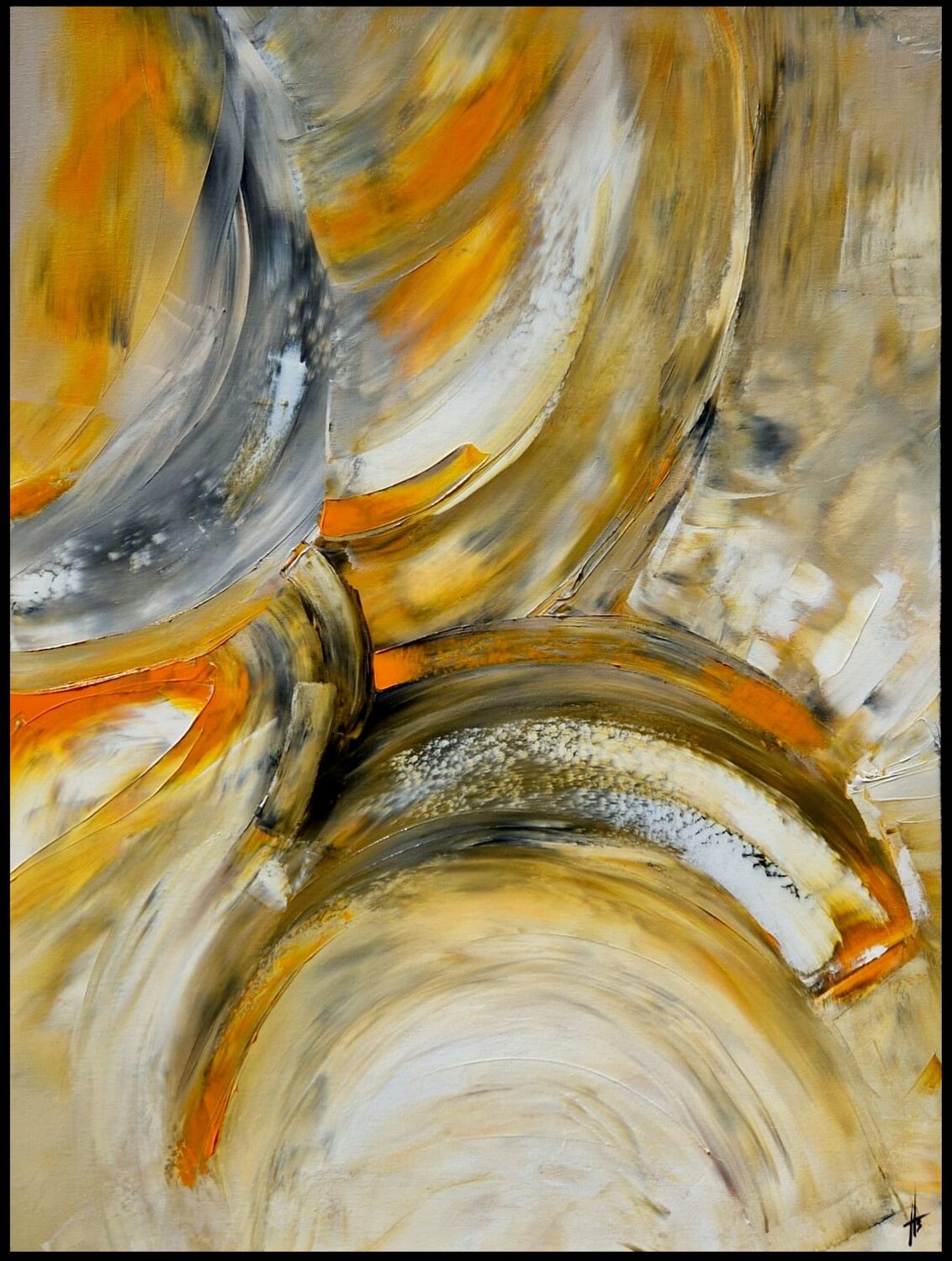 ECLAT CADMIUM Sandrine Hartmann Original painting for sale