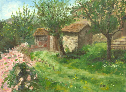 Villa In Tuscany by Oleg Kamaev, Painting for Sale on Select