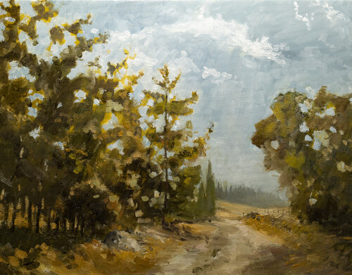 Road To Lower Galilee by Oleg Kamaev, Painting for Sale on Select