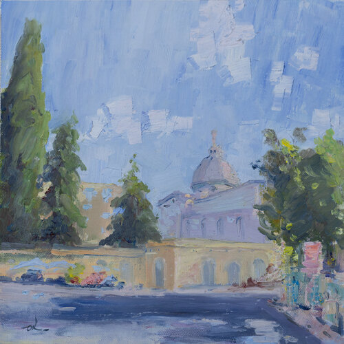 Piazza Dei Quiriti by Oleg Kamaev, Painting for Sale on Select