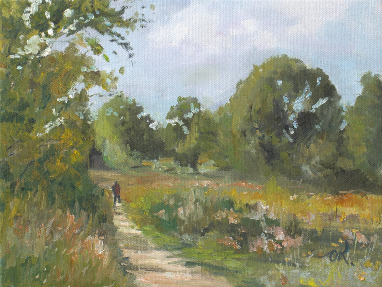 Eucalyptus near Tel Aviv Oleg Kamaev Original painting for sale