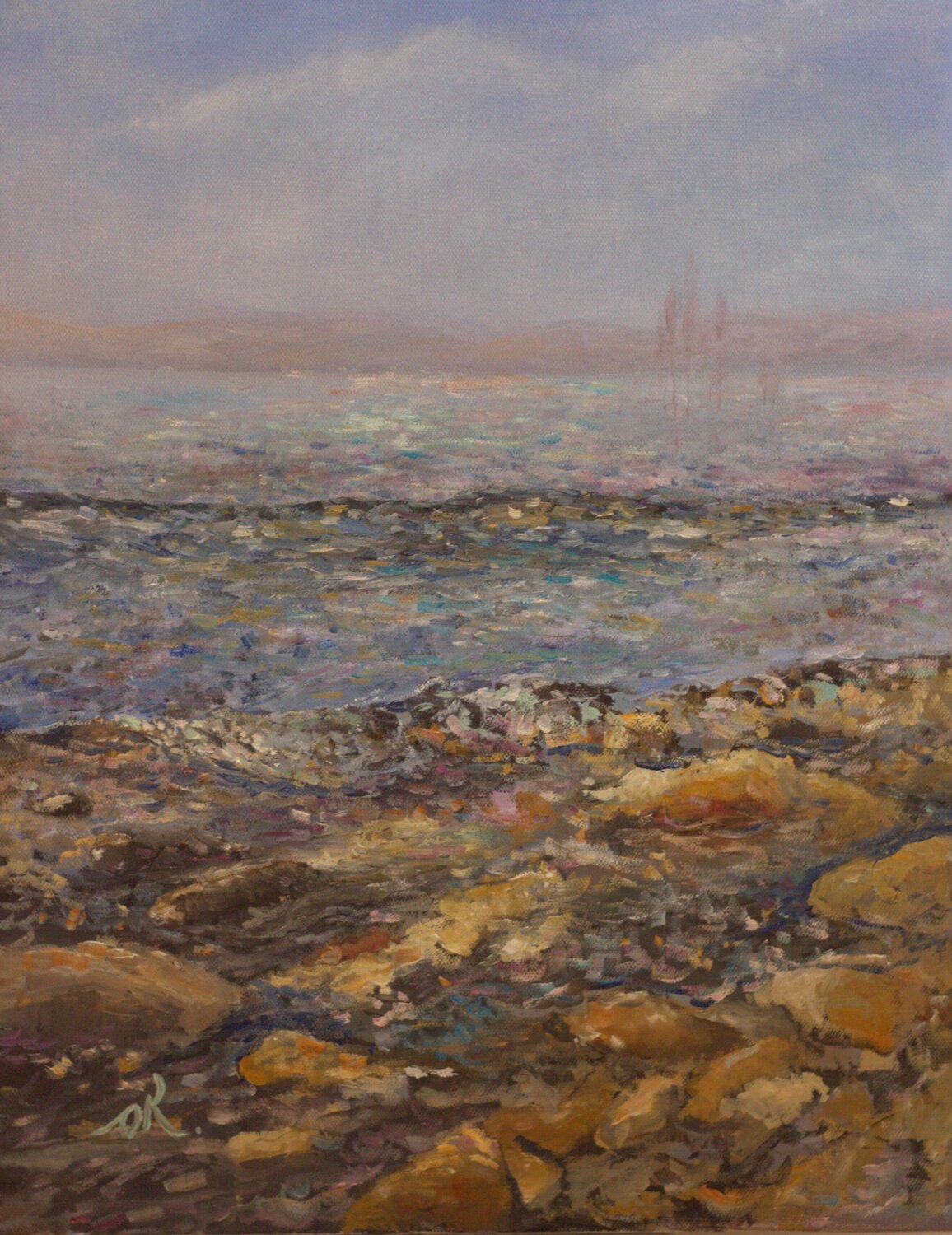 Sea Of Galilee Oleg Kamaev Original painting for sale