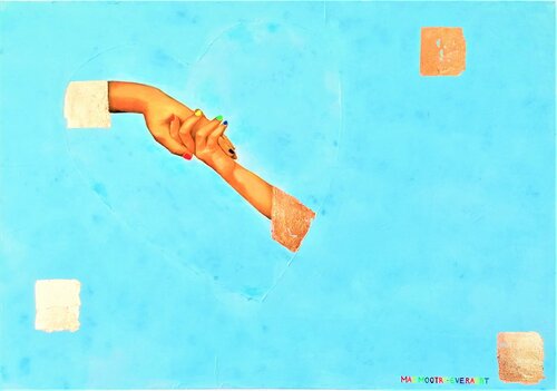 Take my Hand by Jacqueline Mac Mootry-Everaert, Painting for Sale on Select
