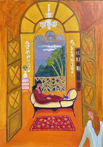 Goa, room with a view by Michel TESTARD, Painting for Sale on Select