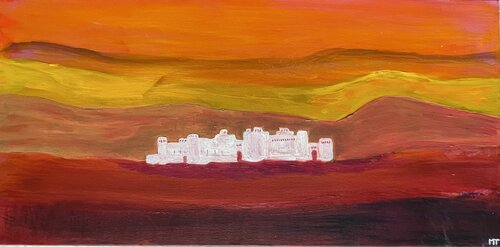 Fairy fort in misty colors by Michel TESTARD, Painting for Sale on Select