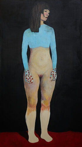 untiteled/girl by Irene Schüller, Painting for Sale on Select