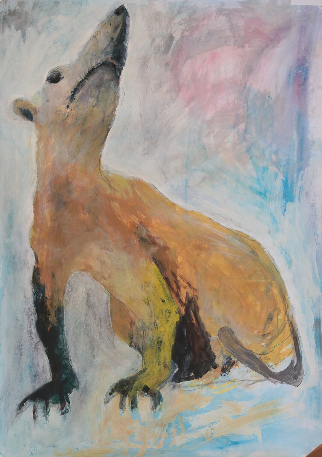 Nasenbär Irene Schüller Original painting for sale