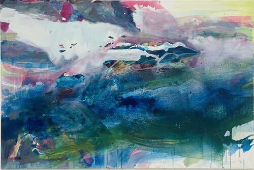 Fließen by Anna Eibl-Eibesfeldt, Painting for Sale on Select