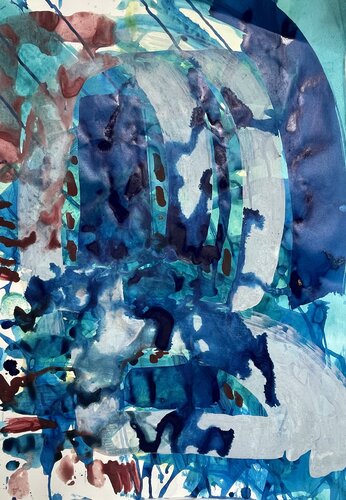 Zerfließen by Anna Eibl-Eibesfeldt, Painting for Sale on Select