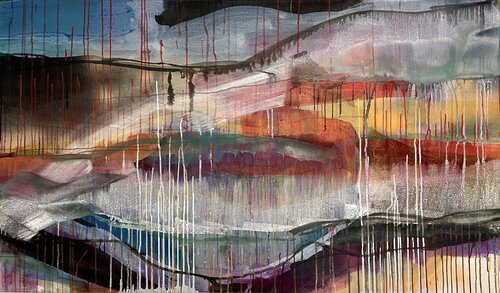 Glühende Landschaft by Anna Eibl-Eibesfeldt, Painting for Sale on Select
