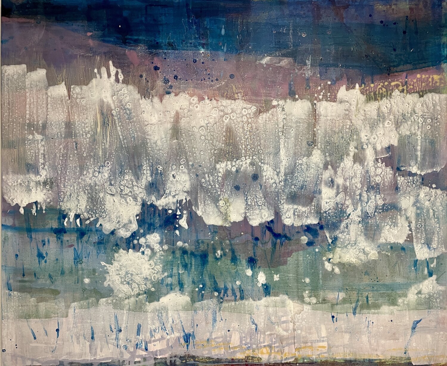 Weiße Landschaft Anna Eibl-Eibesfeldt Original painting for sale