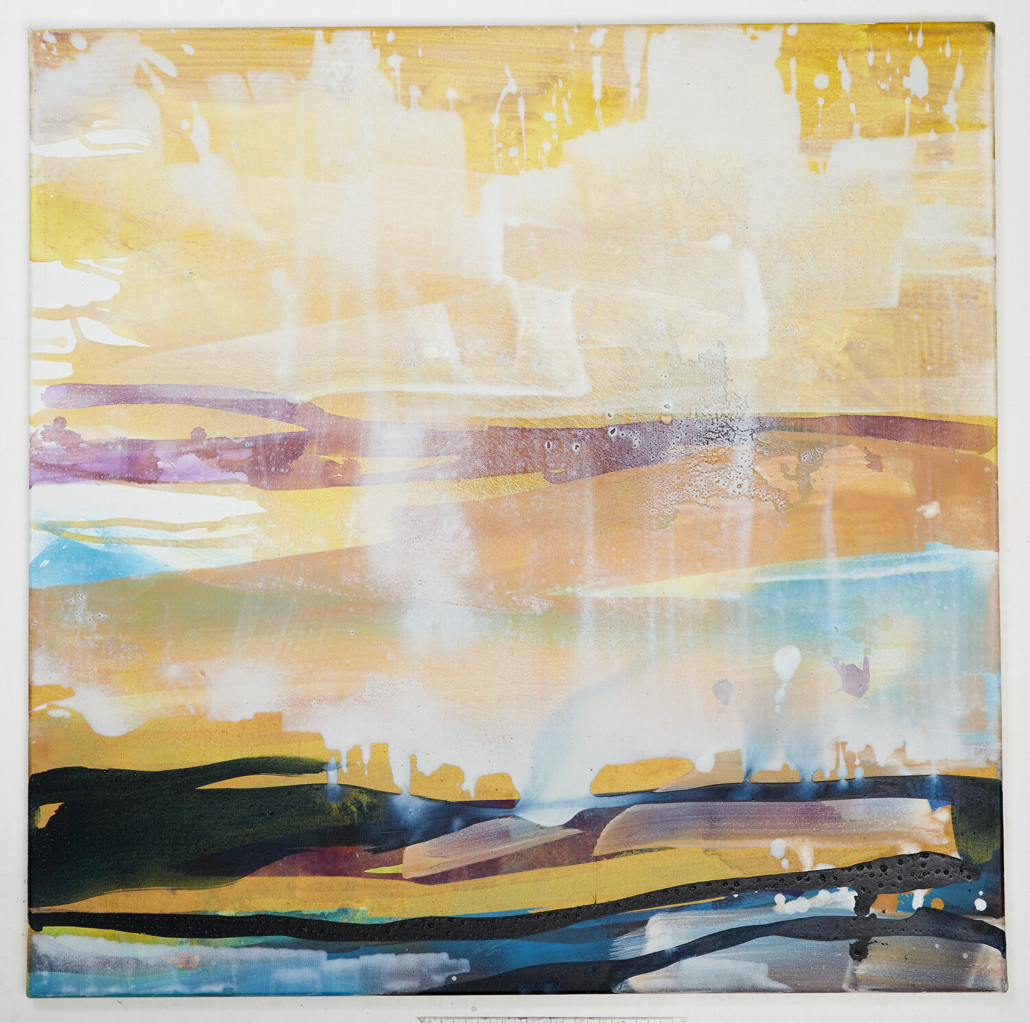 Goldene Landschaft Anna Eibl-Eibesfeldt Original painting for sale