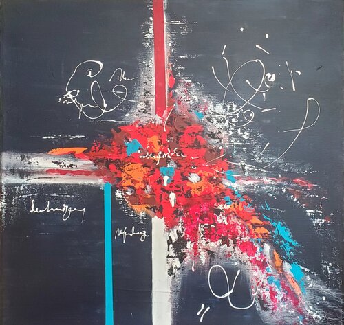 LOOKING INSIDE ME  1 by Maggie Romanovici, Painting for Sale on Select