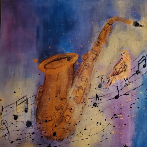 GHARLIE the BIRD by Maggie Romanovici, Painting for Sale on Select