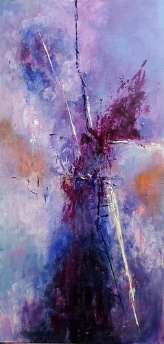 THE PLACE WHERE THE LIGHT BROKE / L'ENDROIT OU LA LUMIERE S'EST BRISEE by Maggie Romanovici, Painting for Sale on Select