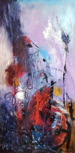 THE SILENCE THAT CARRIES US by Maggie Romanovici, Painting for Sale on Select