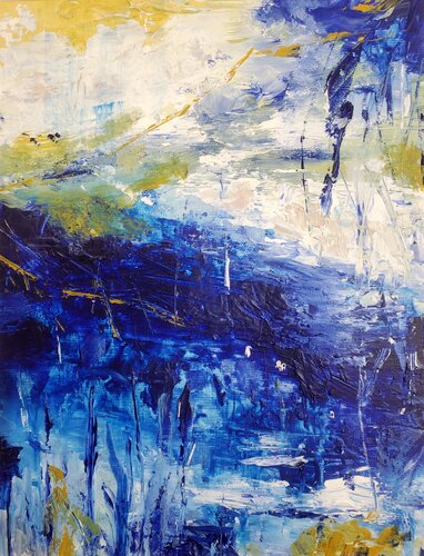 LIGHT UNFOLDING  -  LA LUMIERE SE DEPLOIE by Maggie Romanovici, Painting for Sale on Select