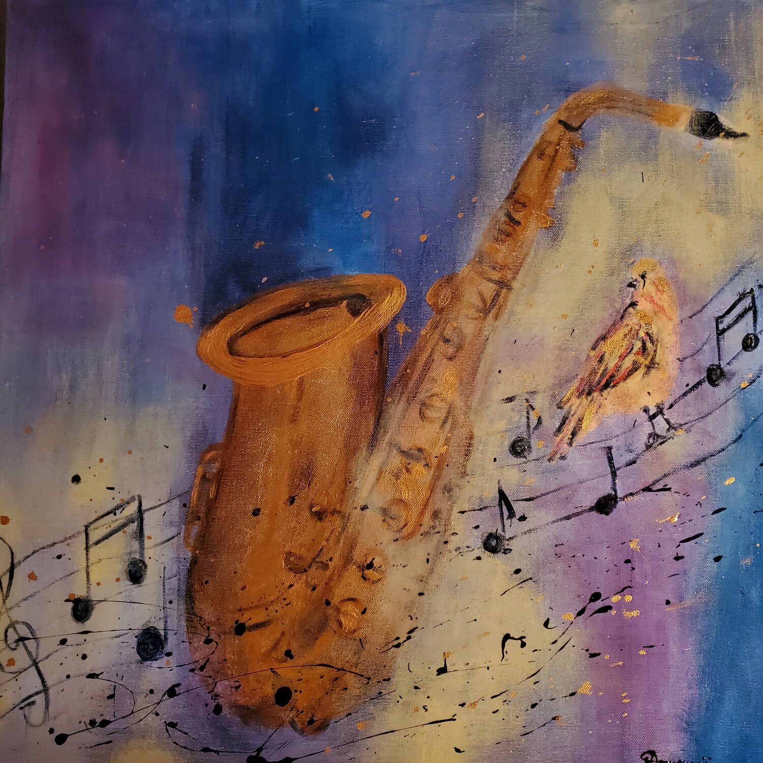 GHARLIE the BIRD Maggie Romanovici Original painting for sale