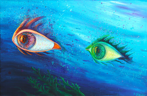 The Inner Sight by Elena Grigore, Painting for Sale on Select