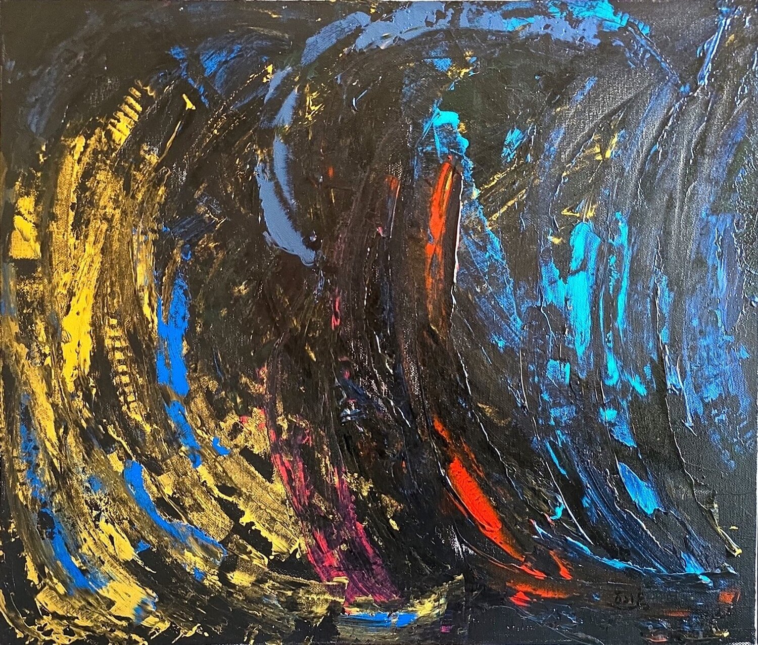 Dancing with Colours Ghada A. Original painting for sale