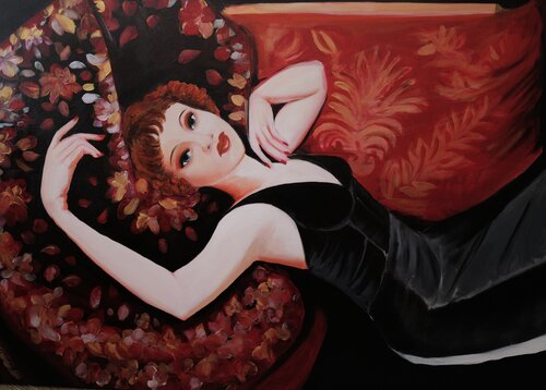 Boudoir by Souad BRIZIN, Painting for Sale on Select