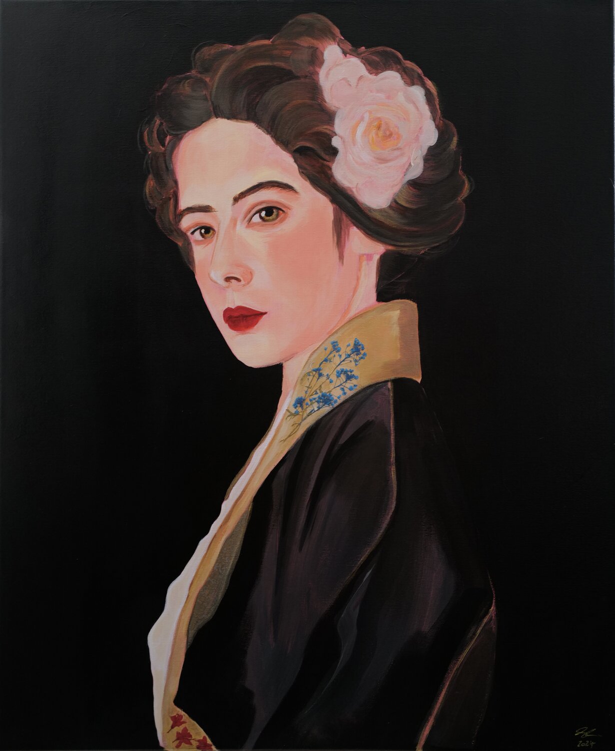 Dia de boda Souad BRIZIN Original painting for sale