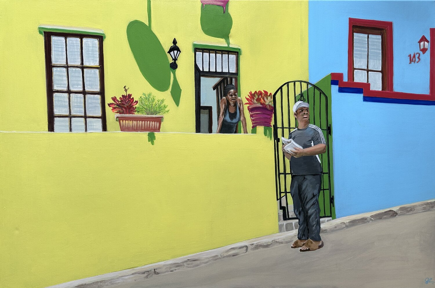 BO-KAAP Souad BRIZIN Original painting for sale