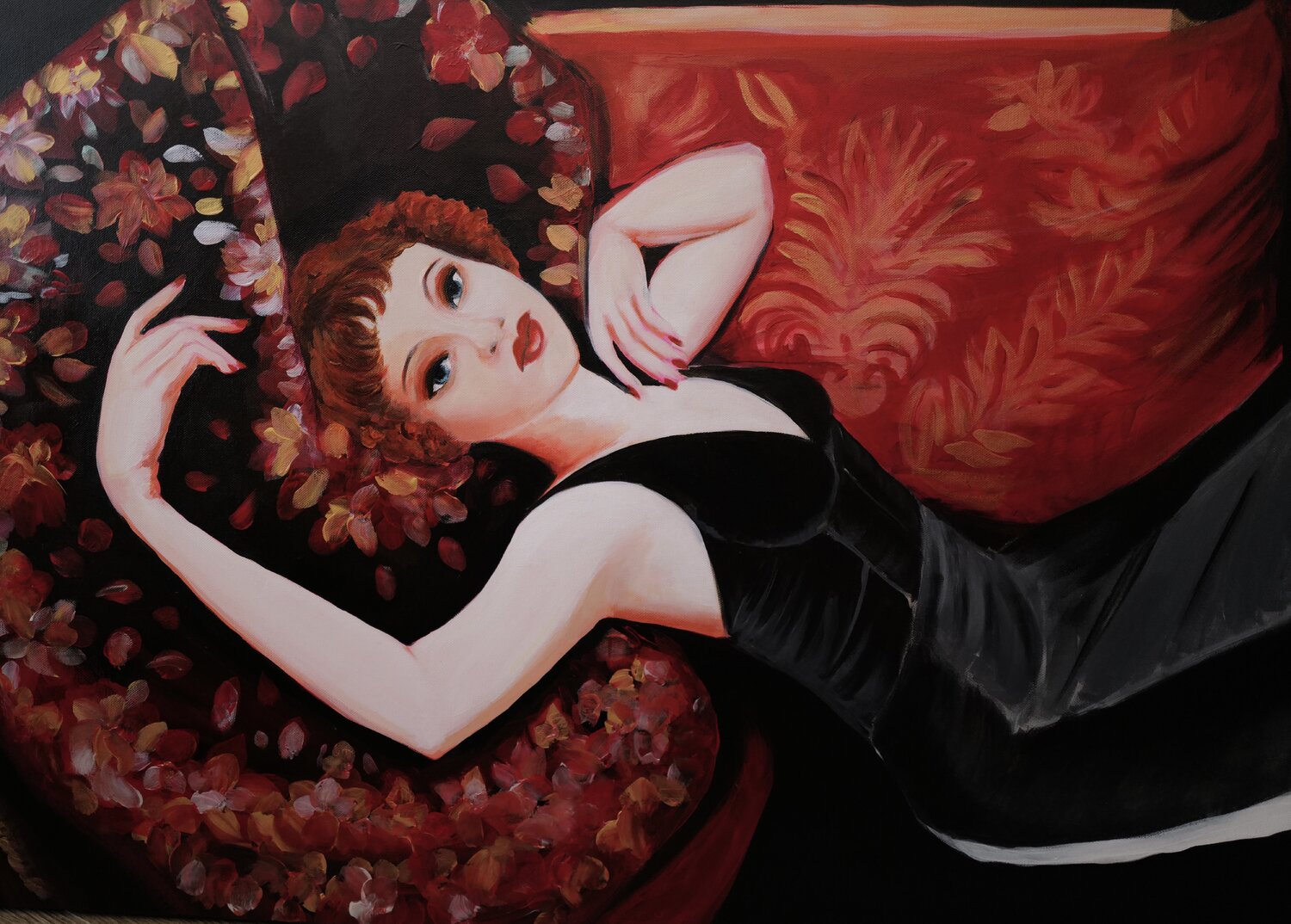 Boudoir Souad BRIZIN Original painting for sale