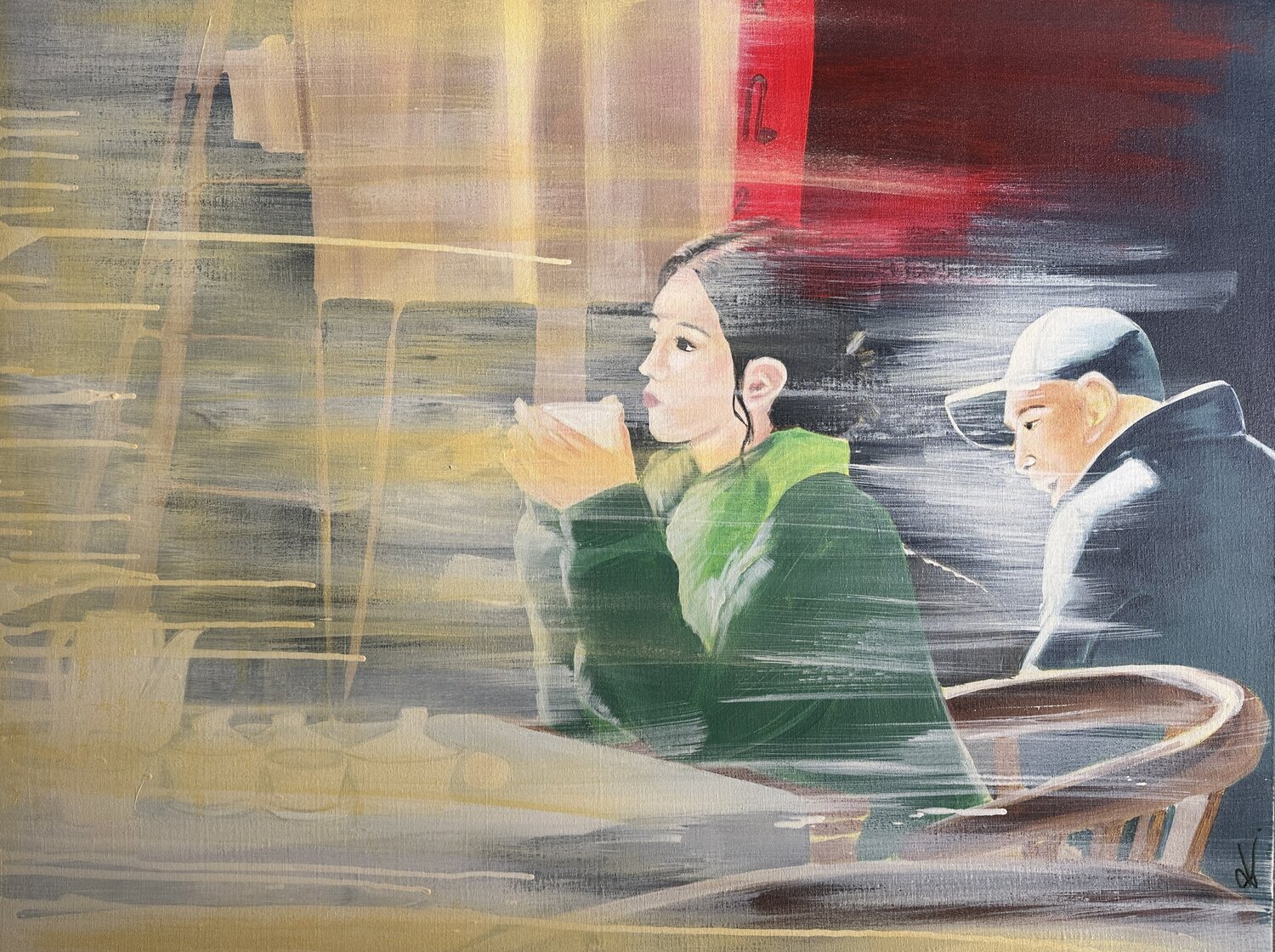 RAYON Souad BRIZIN Original painting for sale