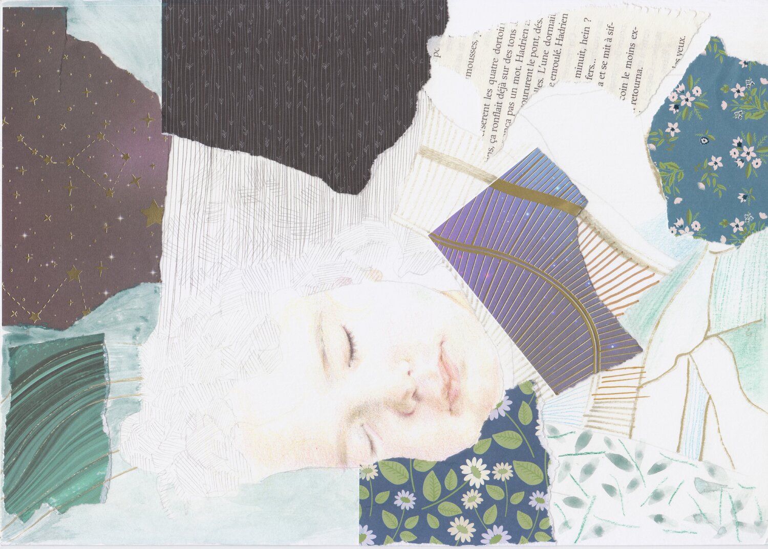 Le repos no 2 Maria Magdalena Lazar Drawing for sale
