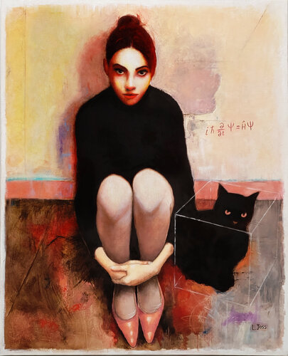 "Black Cat.exe" by L. Joss, Painting for Sale on Select