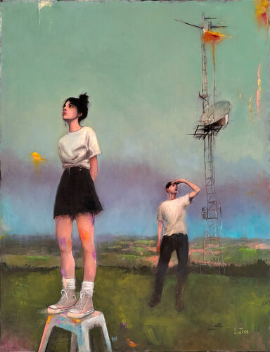 Something in the Sky by L. Joss, Painting for Sale on Select