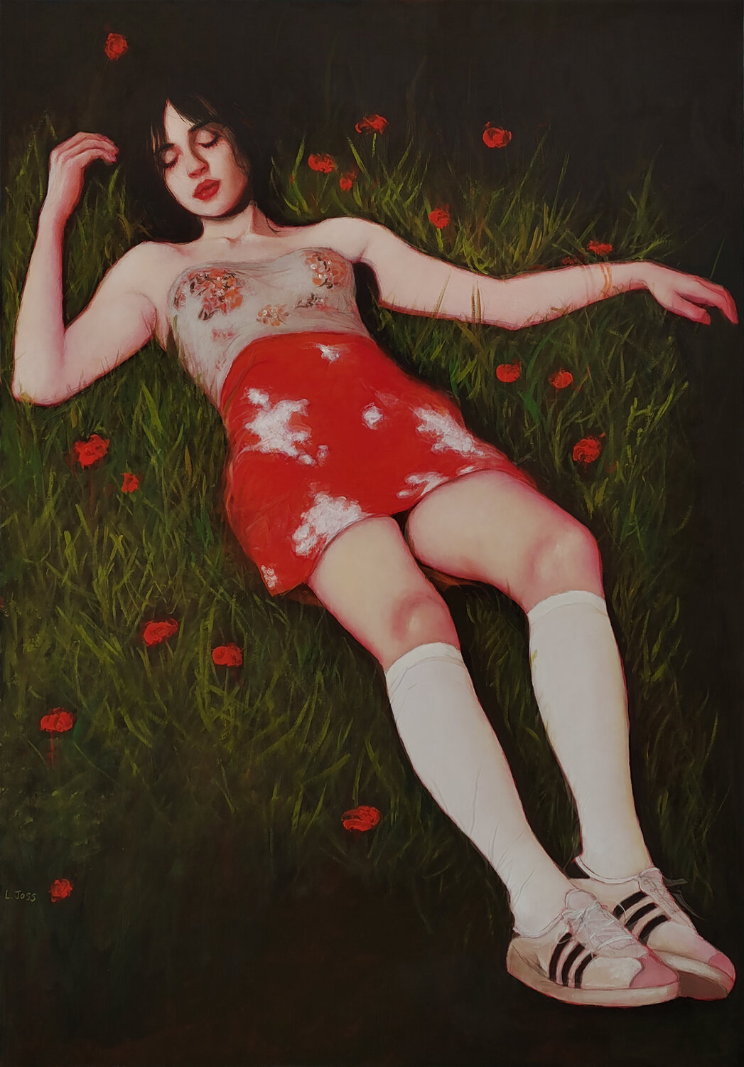 Poppy II L. Joss Original painting for sale