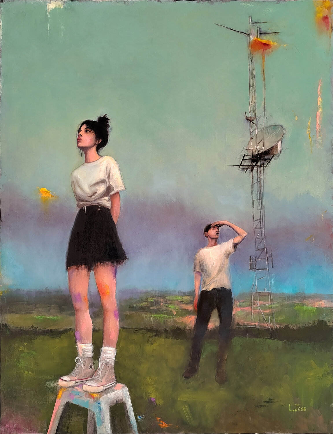 Something in the Sky L. Joss Original painting for sale