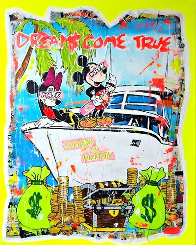Dream$ come True Mickey and Minnie by Ma$k V., Painting for Sale on Select