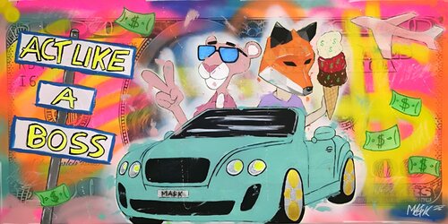 Act like a BoSS by Ma$k V., Painting for Sale on Select