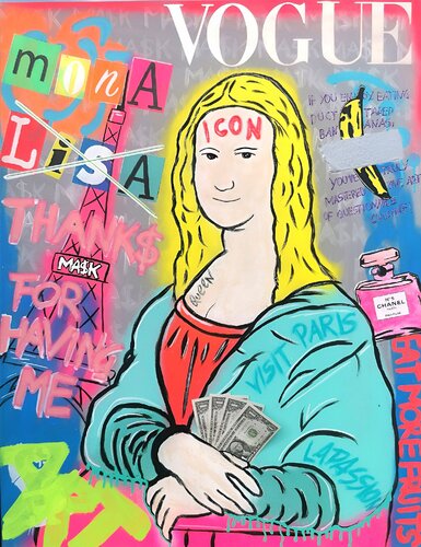 Mona goes blond | Popart by Ma$k V., Painting for Sale on Select