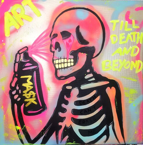 Till death and beyond by Ma$k V., Painting for Sale on Select