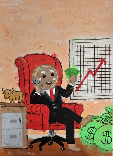 GB_09 Bull Run by Ma$k V., Painting for Sale on Select