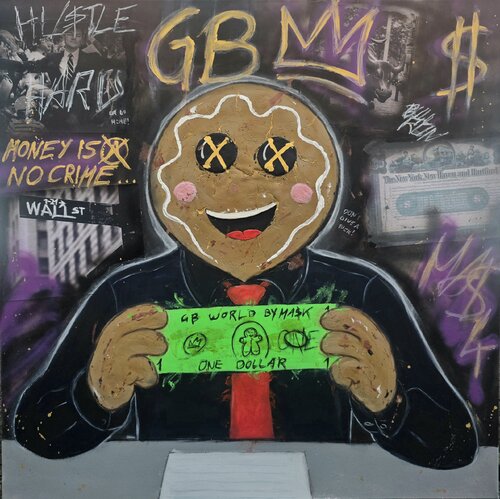 GB_16 Wall Street Hustle by Ma$k V., Painting for Sale on Select