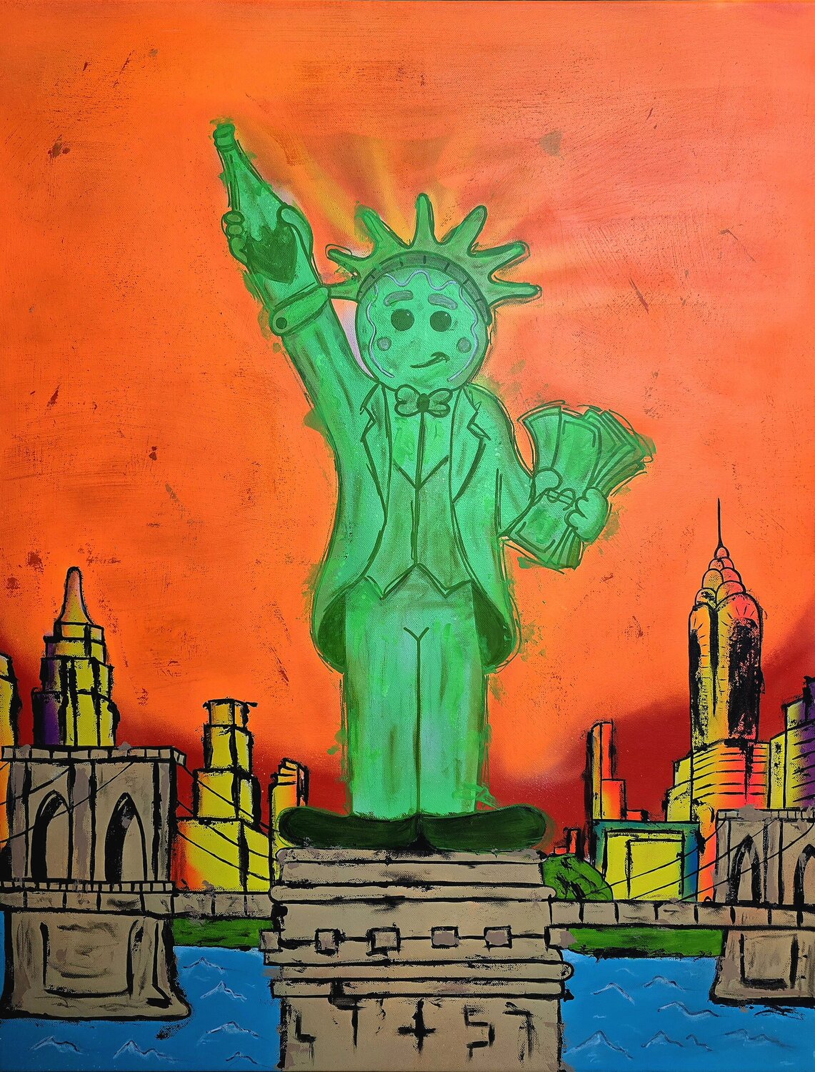 GB_07 Sweet Liberty Ma$k V. Original painting for sale
