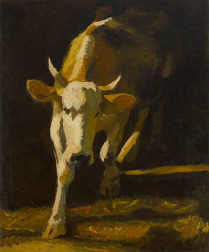 The Bull by Robert Nizamov, Painting for Sale on Select