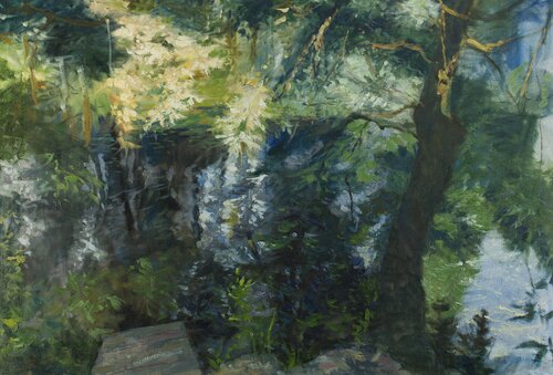 Pond by Robert Nizamov, Painting for Sale on Select