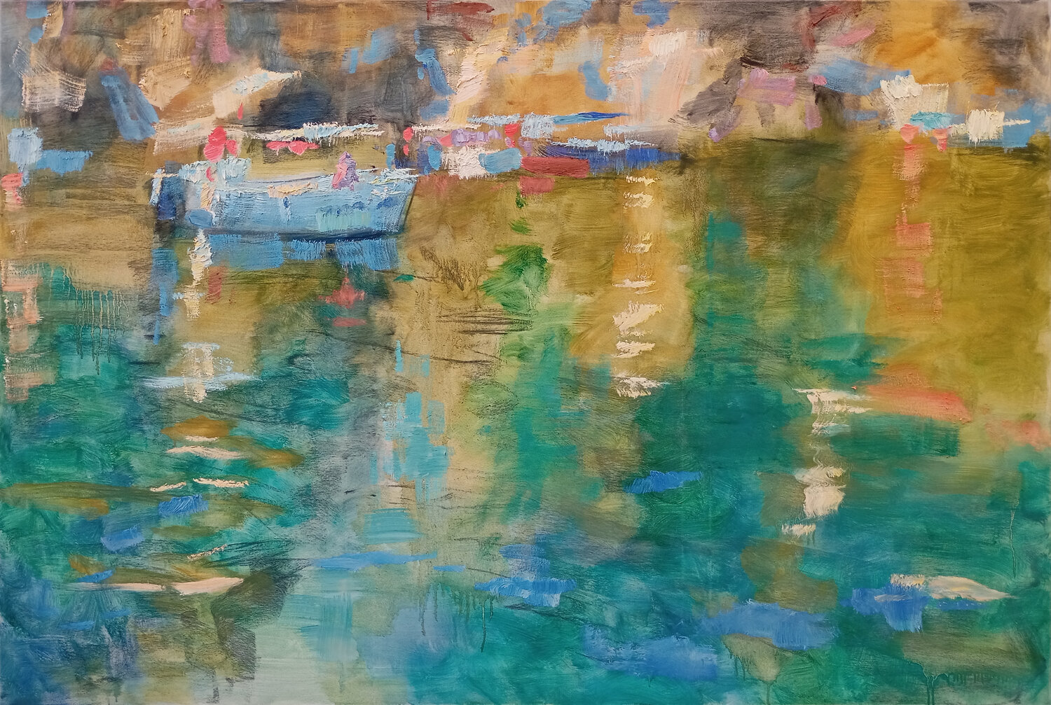 Boats Robert Nizamov Original painting for sale