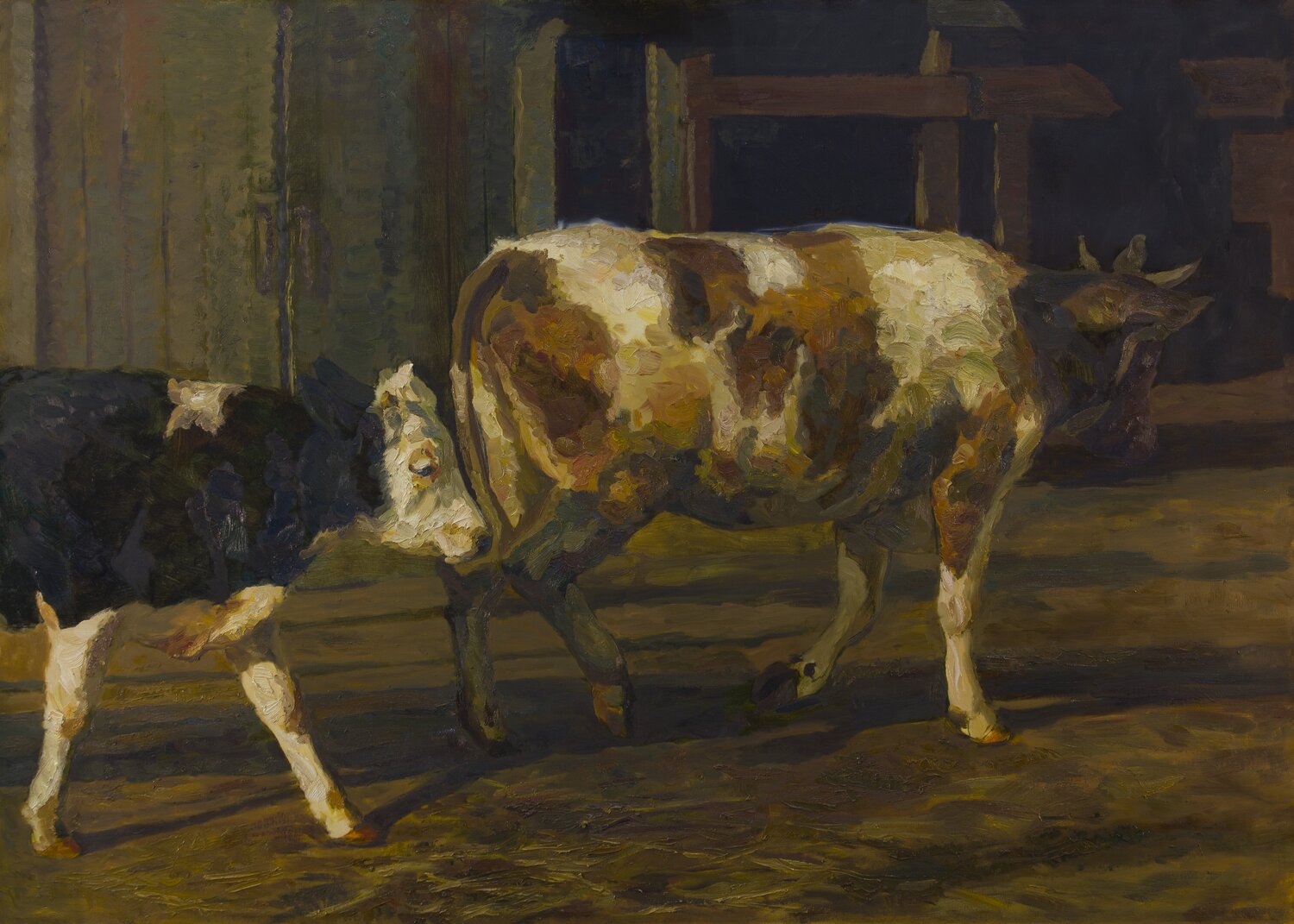 Cows 2 Robert Nizamov Original painting for sale