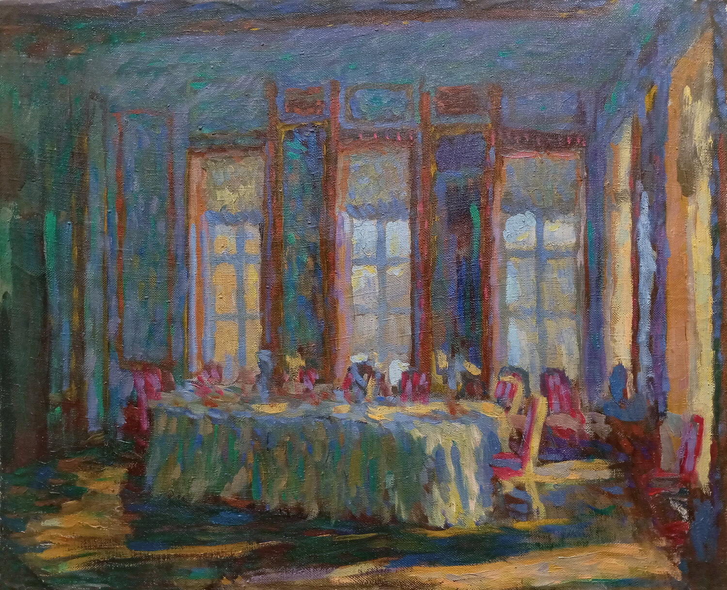 Kuskovo Robert Nizamov Original painting for sale