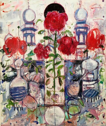 Where is Element 3 (Red Rose 22) by Stephen Linsteadt, Painting for Sale on Select