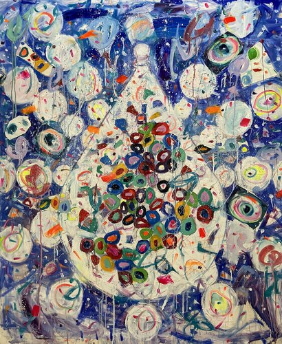 Alchemical Studies VII (The Peacock's Tail) by Stephen Linsteadt, Painting for Sale on Select